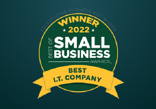 Best IT Company of 2022 by Best of Small Business Awards middle